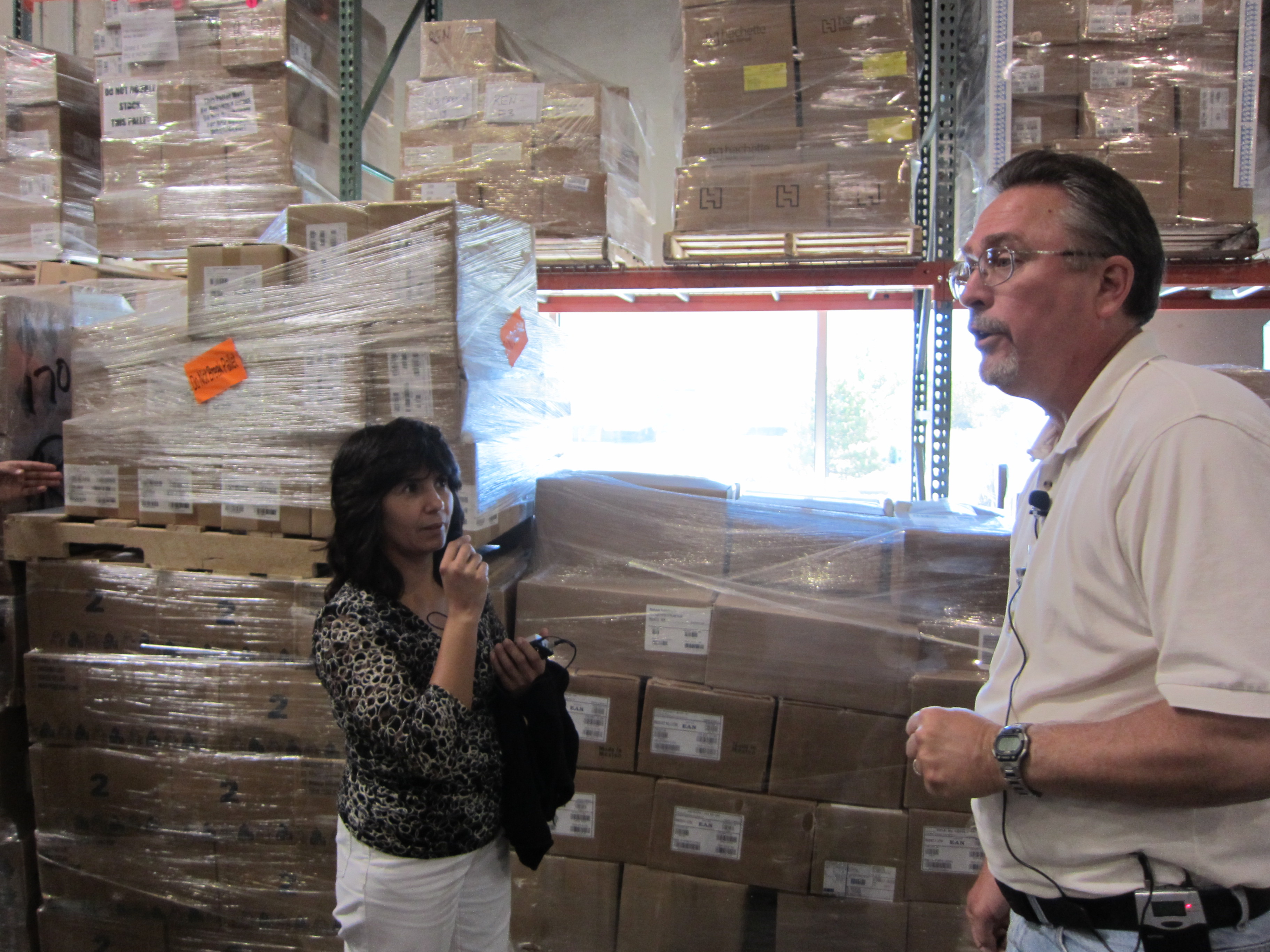 Don FInch From Baker & Taylor giving a tour.